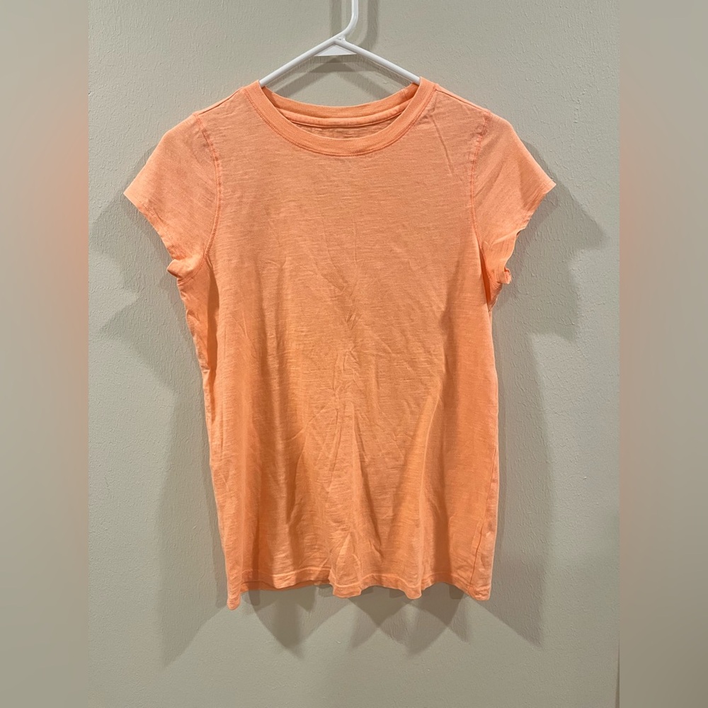 Universal Thread Peach Slub Knit 100% Cotton Crewneck Tee S